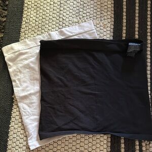 Mamalicious Black and White Belly Bands or tube tops